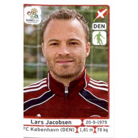 Lars Jacobsen Denmark 204 Panini Uefa Euro 2012 Poland Ukraine