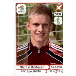 Nicolai Boilesen Denmark 206 Panini Uefa Euro 2012 Poland Ukraine