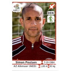 Simon Poulsen Denmark 207 Panini Uefa Euro 2012 Poland Ukraine