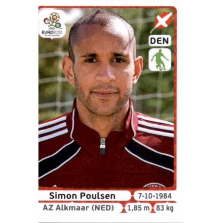 Simon Poulsen Denmark 207 Panini Uefa Euro 2012 Poland Ukraine