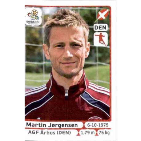 Martin Jorgensen Denmark 208 Panini Uefa Euro 2012 Poland Ukraine