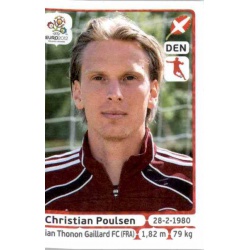 Christian Poulsen Denmark 210 Panini Uefa Euro 2012 Poland Ukraine