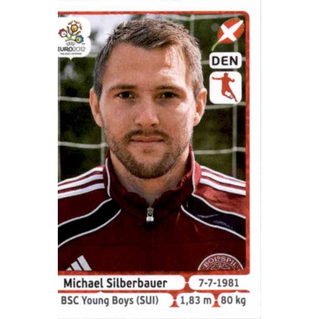 Michael Silberbauer Denmark 211 Panini Uefa Euro 2012 Poland Ukraine