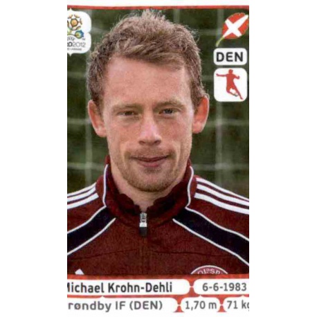 Michael Krohn-Dehli Denmark 214 Panini Uefa Euro 2012 Poland Ukraine