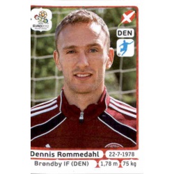Dennis Rommedahl Denmark 217 Panini Uefa Euro 2012 Poland Ukraine