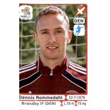 Dennis Rommedahl Denmark 217 Panini Uefa Euro 2012 Poland Ukraine