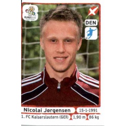 Nicolai Jorgensen Denmark 218 Panini Uefa Euro 2012 Poland Ukraine