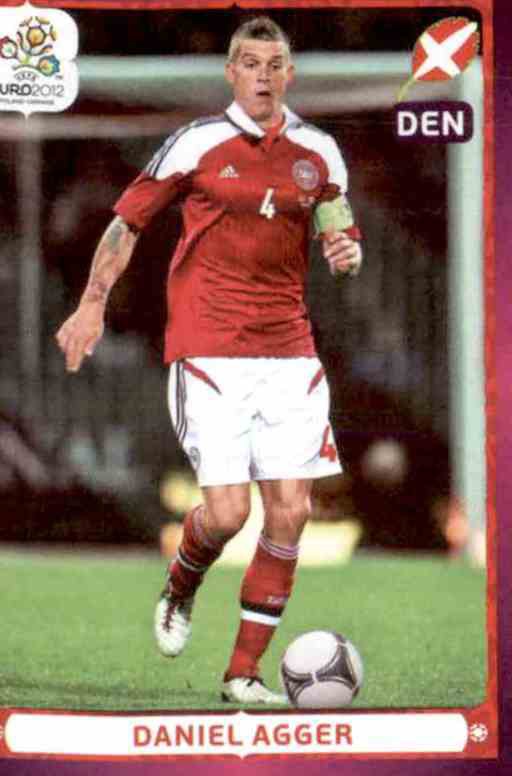 DANIEL AGGER # DENMARK CARD PANINI ADRENALYN EURO 2012