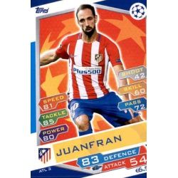 Juanfran Atlético Madrid ATL3 Match Attax Champions 2016-17