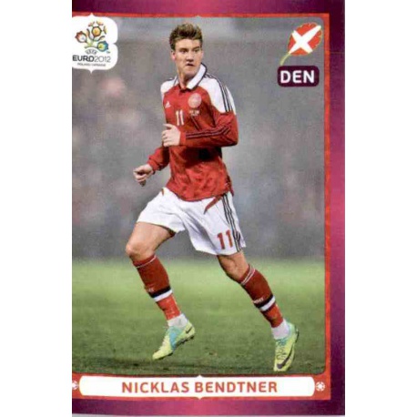 Nicklas Bendtner In Action Denmark 222 Panini Uefa Euro 2012 Poland Ukraine