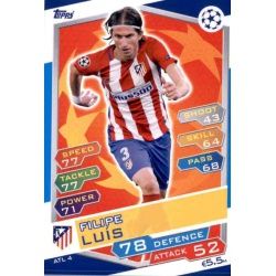 Filipe Luís Atlético Madrid ATL4 Match Attax Champions 2016-17