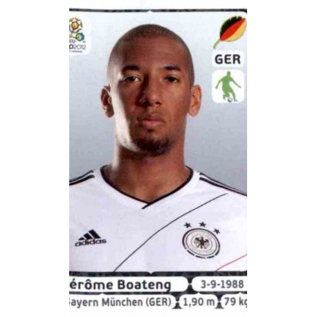 Jerome Boateng Germany 234 Panini Uefa Euro 2012 Poland Ukraine