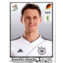 Benedikt Höwedes Germany 236 Panini Uefa Euro 2012 Poland Ukraine