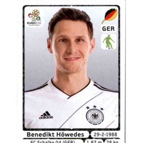 Benedikt Höwedes Germany 236 Panini Uefa Euro 2012 Poland Ukraine