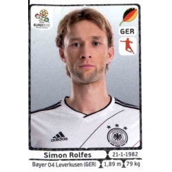 Simon Rolfes Germany 237 Panini Uefa Euro 2012 Poland Ukraine