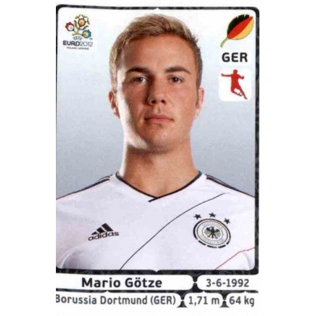 Mario Götze Germany 242 Panini Uefa Euro 2012 Poland Ukraine