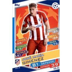 José María Giménez Atlético Madrid ATL6 Match Attax Champions 2016-17