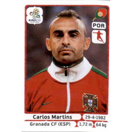 Carlos Martins Portugal 268 Panini Uefa Euro 2012 Poland Ukraine