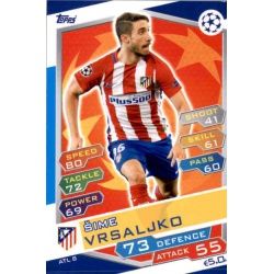 Šime Vrsaljko Atlético Madrid ATL8 Match Attax Champions 2016-17