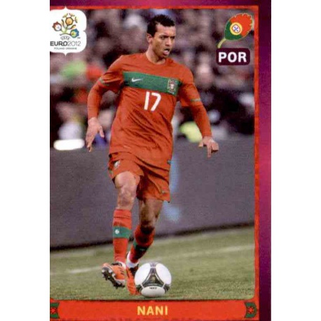 Nani In Action Portugal 279 Panini Uefa Euro 2012 Poland Ukraine