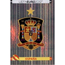 Escudo Spain 282 Panini Uefa Euro 2012 Poland Ukraine