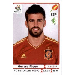 Gerard Pique Spain 290 Panini Uefa Euro 2012 Poland Ukraine