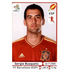 Sergio Busquets Spain 295 Panini Uefa Euro 2012 Poland Ukraine