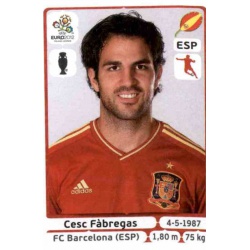 Cesc Fabregas Spain 298 Panini Uefa Euro 2012 Poland Ukraine