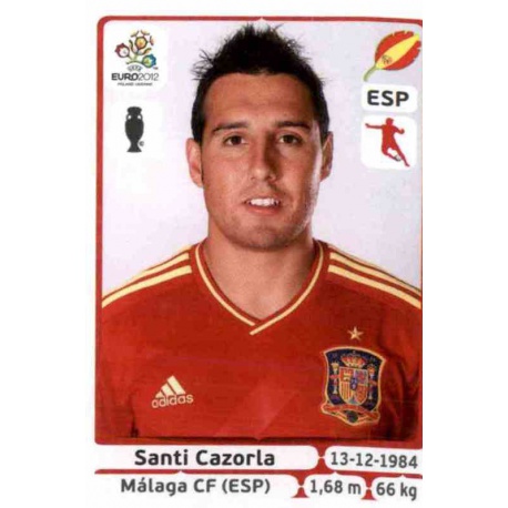 Santi Cazorla Spain 300 Panini Uefa Euro 2012 Poland Ukraine