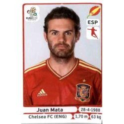 Juan Mata Spain 301 Panini Uefa Euro 2012 Poland Ukraine