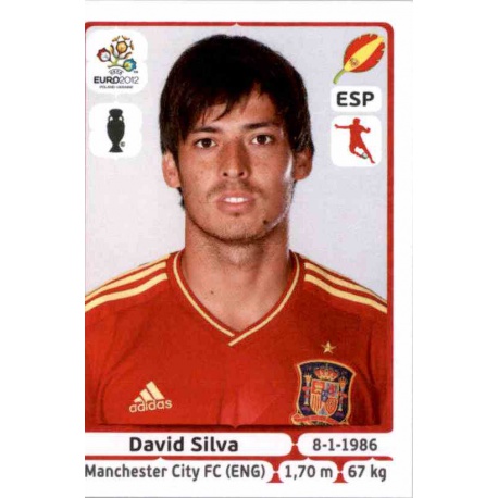 David Silva Spain 302 Panini Uefa Euro 2012 Poland Ukraine