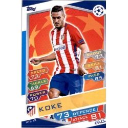 Koke Atlético Madrid ATL12 Match Attax Champions 2016-17