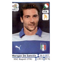 Morgan De Sanctis Italy 317 Panini Uefa Euro 2012 Poland Ukraine