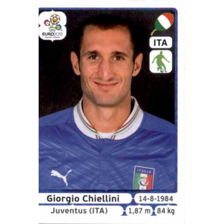 Giorgio Chiellini Italy 318 Panini Uefa Euro 2012 Poland Ukraine