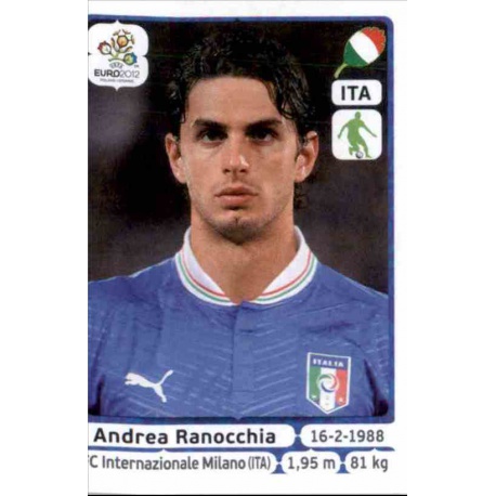 Andrea Ranocchia Italy 320 Panini Uefa Euro 2012 Poland Ukraine