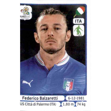 Federico Balzaretti Italy 321 Panini Uefa Euro 2012 Poland Ukraine