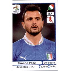 Simone Pepe Italy 330 Panini Uefa Euro 2012 Poland Ukraine