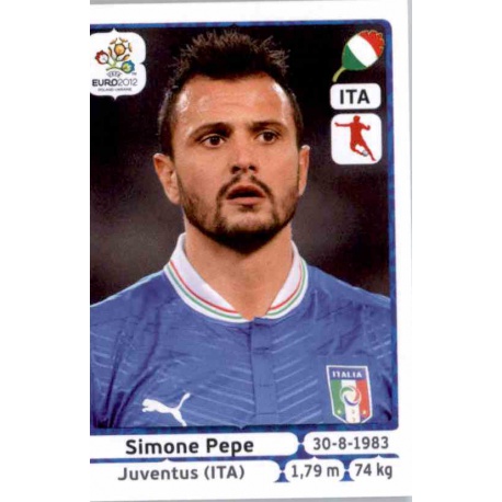 Simone Pepe Italy 330 Panini Uefa Euro 2012 Poland Ukraine