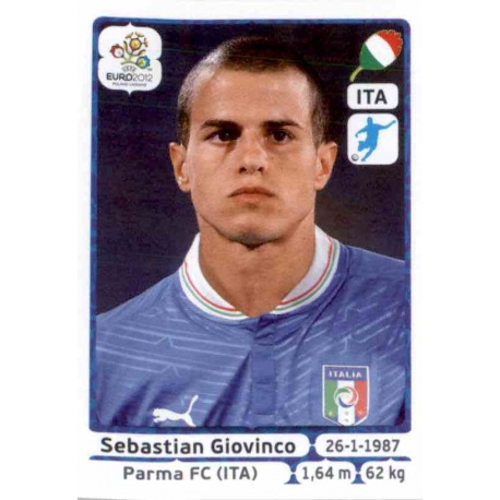 Sebastian Giovinco Italy 331 Panini Uefa Euro 2012 Poland Ukraine