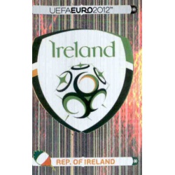 Badge Republic of Ireland 340 Panini Uefa Euro 2012 Poland Ukraine