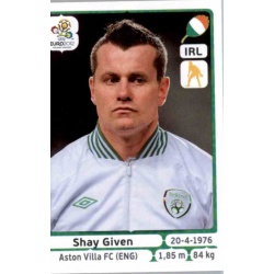 Shay Given Republic of Ireland 345 Panini Uefa Euro 2012 Poland Ukraine