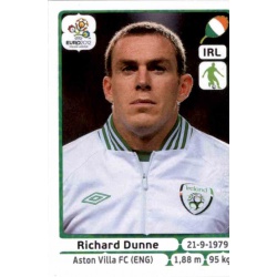 Richard Dunne Republic of Ireland 347 Panini Uefa Euro 2012 Poland Ukraine