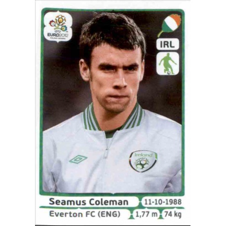 Seamus Coleman Republic of Ireland 351 Panini Uefa Euro 2012 Poland Ukraine