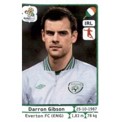 Darron Gibson Republic of Ireland 352 Panini Uefa Euro 2012 Poland Ukraine