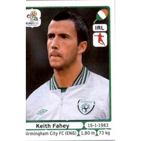 Keith Fahey Republic of Ireland 353 Panini Uefa Euro 2012 Poland Ukraine