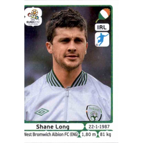 Shane Long Republic of Ireland 360 Panini Uefa Euro 2012 Poland Ukraine