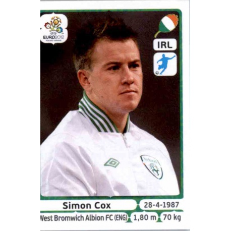Simon Cox Republic of Ireland 361 Panini Uefa Euro 2012 Poland Ukraine