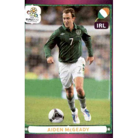 Aiden McGeady In Action Republic of Ireland 366 Panini Uefa Euro 2012 Poland Ukraine