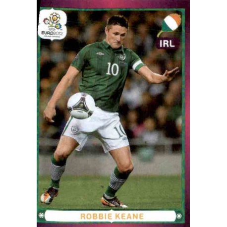 Robbie Keane In Action Republic of Ireland 367 Panini Uefa Euro 2012 Poland Ukraine