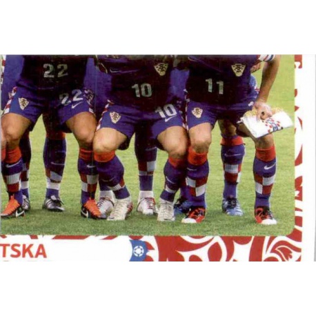 Team Photo 4 Croatia 373 Panini Uefa Euro 2012 Poland Ukraine